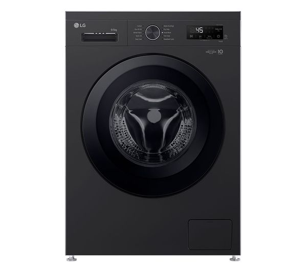 An image of LG X10 Series Direct Drive W4X1095NNK WiFi-enabled 9 kg Washer Dryer - Black