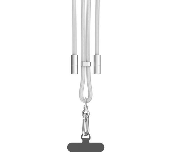 An image of GOJI GCCLYGY26 2-in-1 USB Type-C Cable Crossbody Phone Lanyard - Grey