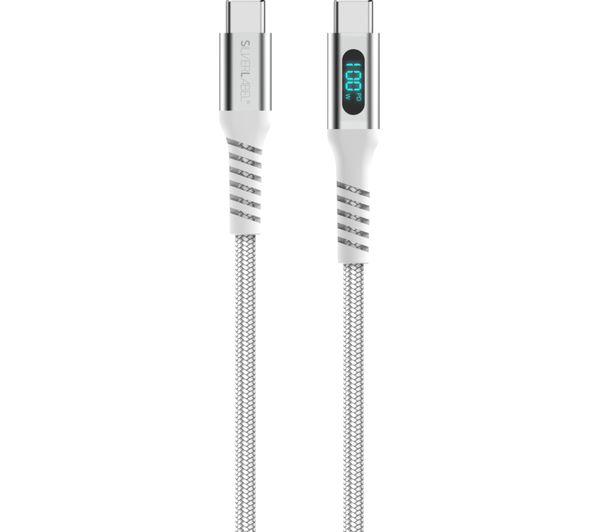 An image of SILVERLABEL LED 100 W USB Type‑C Cable - 1.2, White