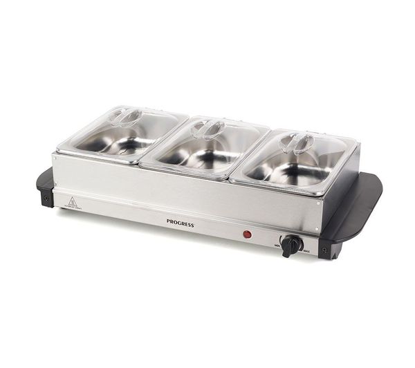An image of PROGRESS EK3664PH Electric Buffet Server - Silver