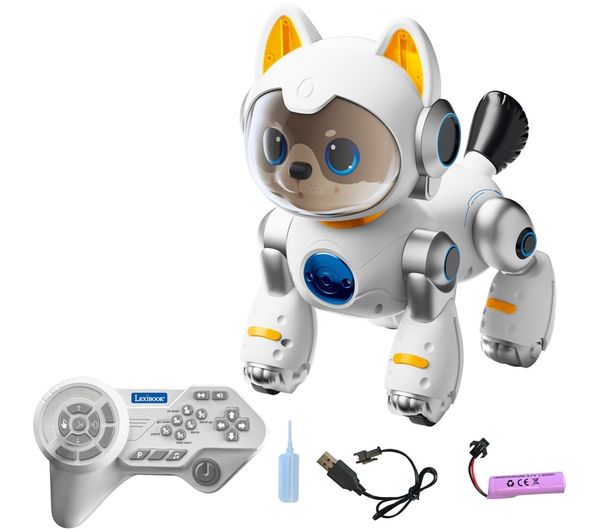 An image of LEXIBOOK DOG05EN Cyber Power Puppy Robot - White