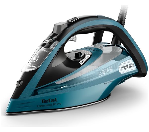 An image of TEFAL Ultimate Pure+ FV9853G0 Steam Iron - Blue