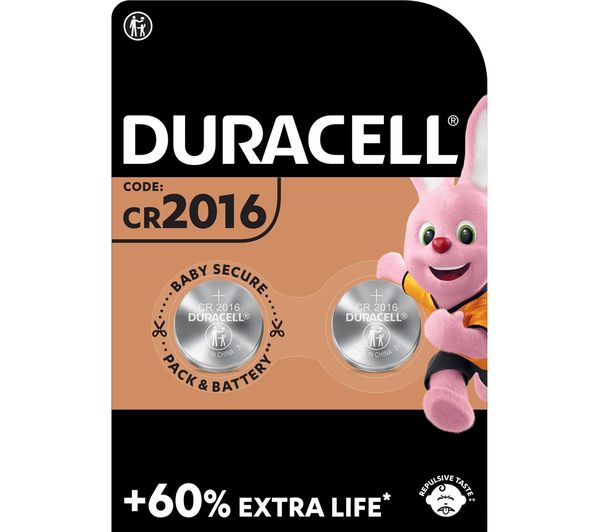 Duracell 2016 Dl2016 Cr2016 Lithium Batteries Pack Of 2