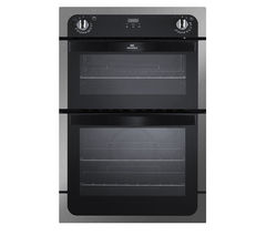 NEW WORLD NW901DOP Electric Double Oven - Black & Stainless Steel