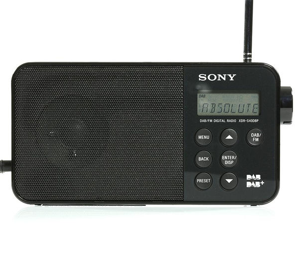 4905524893991 SONY XDRS40DBPB Portable DAB Radio Black Currys PC