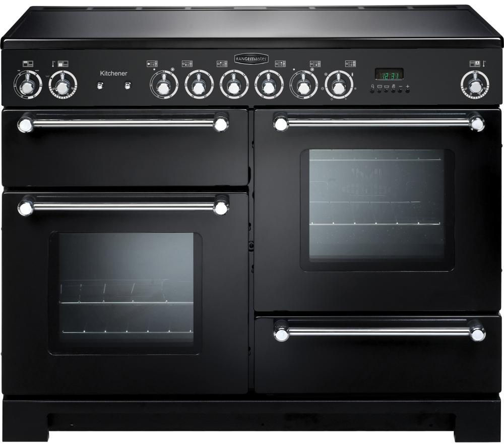 Buy RANGEMASTER Kitchener 110 Electric Ceramic Range Cooker Black   U 21492785 