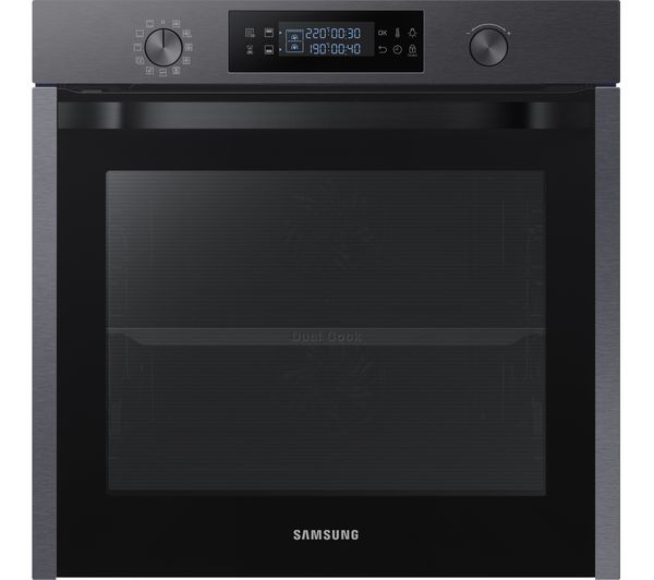 SAMSUNG Dual Cook NV75K5571 Electric Oven - Black, Black