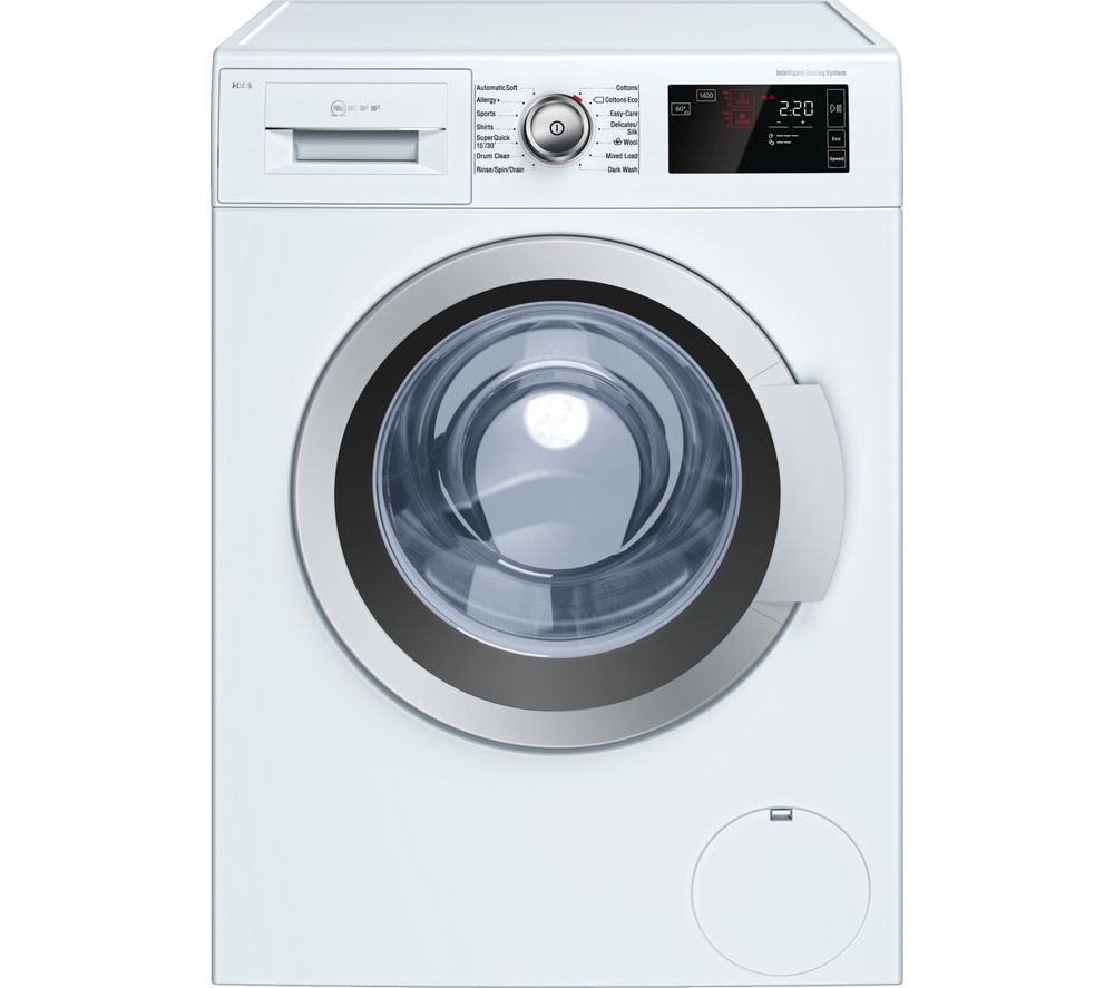 NEFF W746IX0GB 9 kg 1400 Spin Washing Machine – White, White