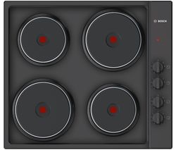 BOSCH PEE686CA1 Electric Solid Plate Hob - Black