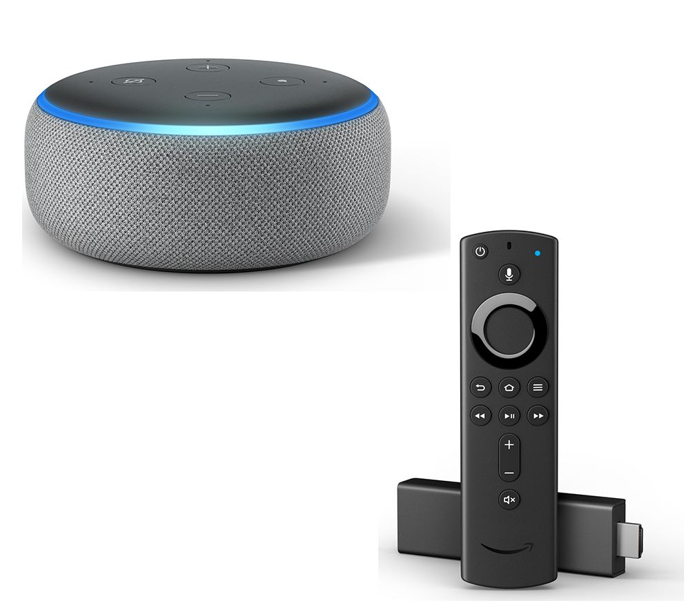 Buy AMAZON Echo Dot (2018) & Fire TV Stick with Alexa ...