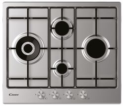 CANDY CHW6D4WPX Gas Hob - Stainless Steel
