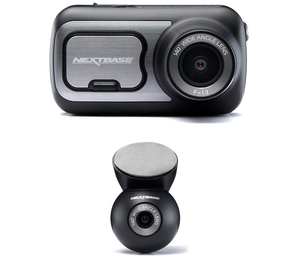 NEXTBASE 422GW Quad HD Dash Cam with Amazon Alexa & NBDVRS2RWC Quad HD Rear View Dash Cam Bundle