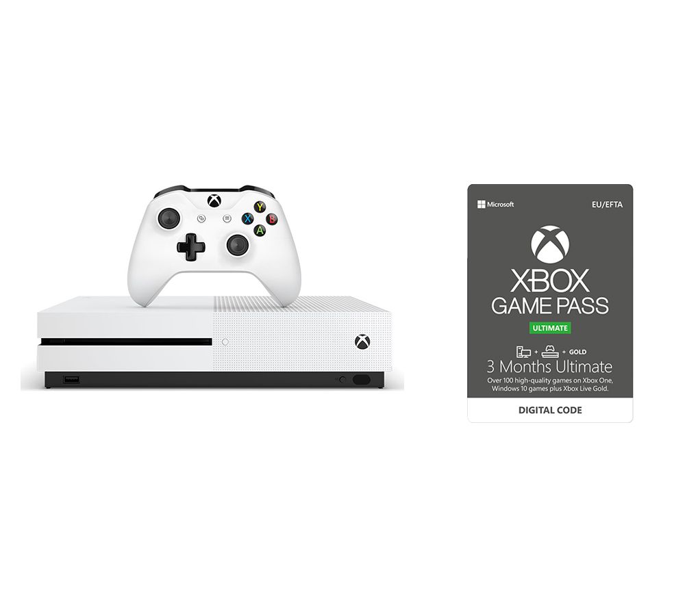 xbox one s 500gb bundle with 3-month game pass and extra controller
