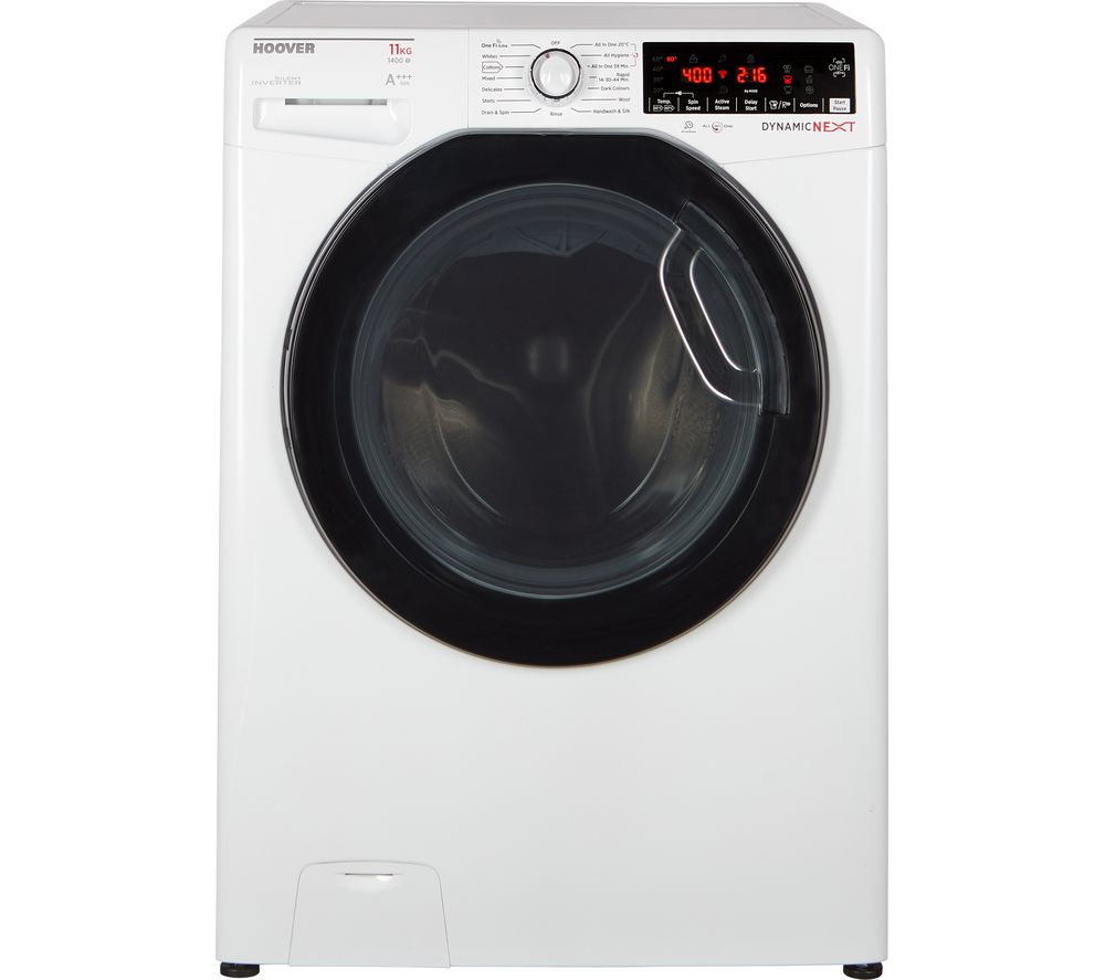 HOOVER Dynamic DWOA411AHLFN8 WiFi-enabled 11 kg 1400 Spin Washing Machine - White, White