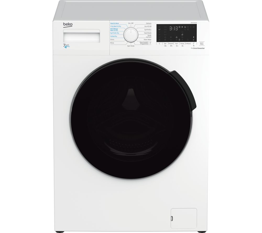 WDK742421W Bluetooth 7 kg Washer Dryer - White