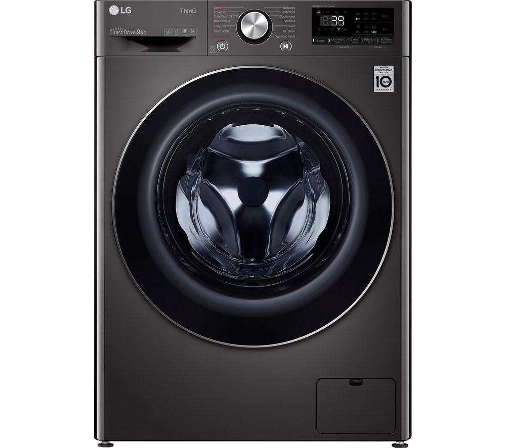 LG TurboWash 360 with AI DD V9 F4V909BTSE WiFi-enabled 9 kg 1400 Spin Washing Machine