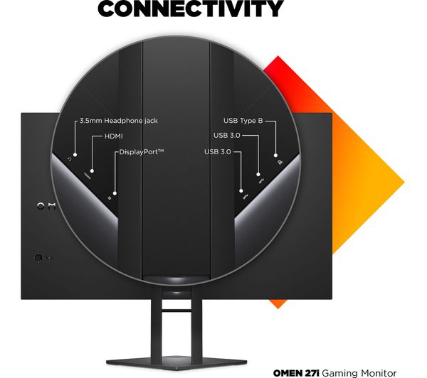 Buy HP OMEN 27i Quad HD 27" LED Gaming Monitor Black Free Delivery