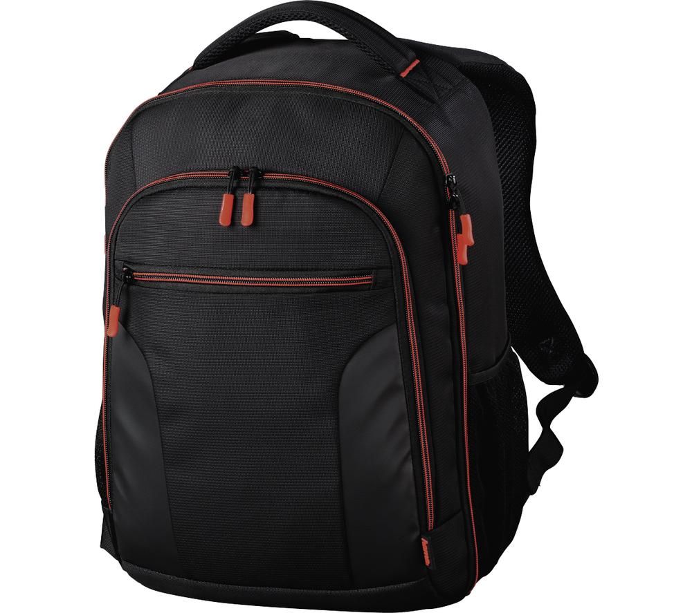 HAMA Miami 190 DSLR Camera Backpack - Black & Red, Black