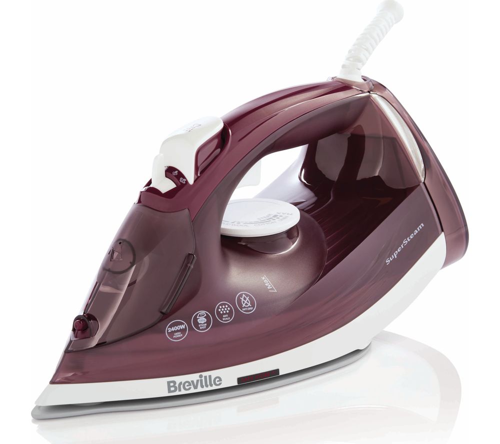 SuperSteam VIN412 Steam Iron - Merlot