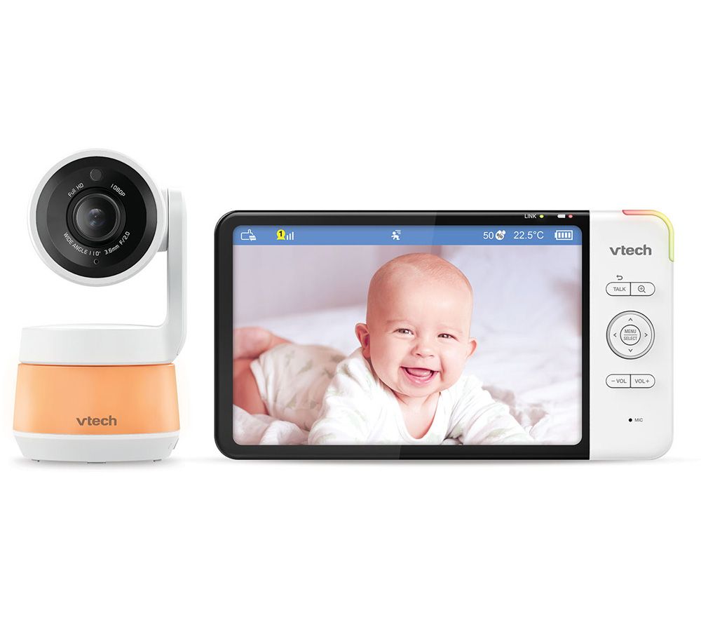 RM7767HD 7" Full HD Smart WiFi Video Baby Monitor - White
