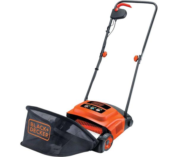 Black Decker Gd300 Gb Corded Lawn Raker Black Orange