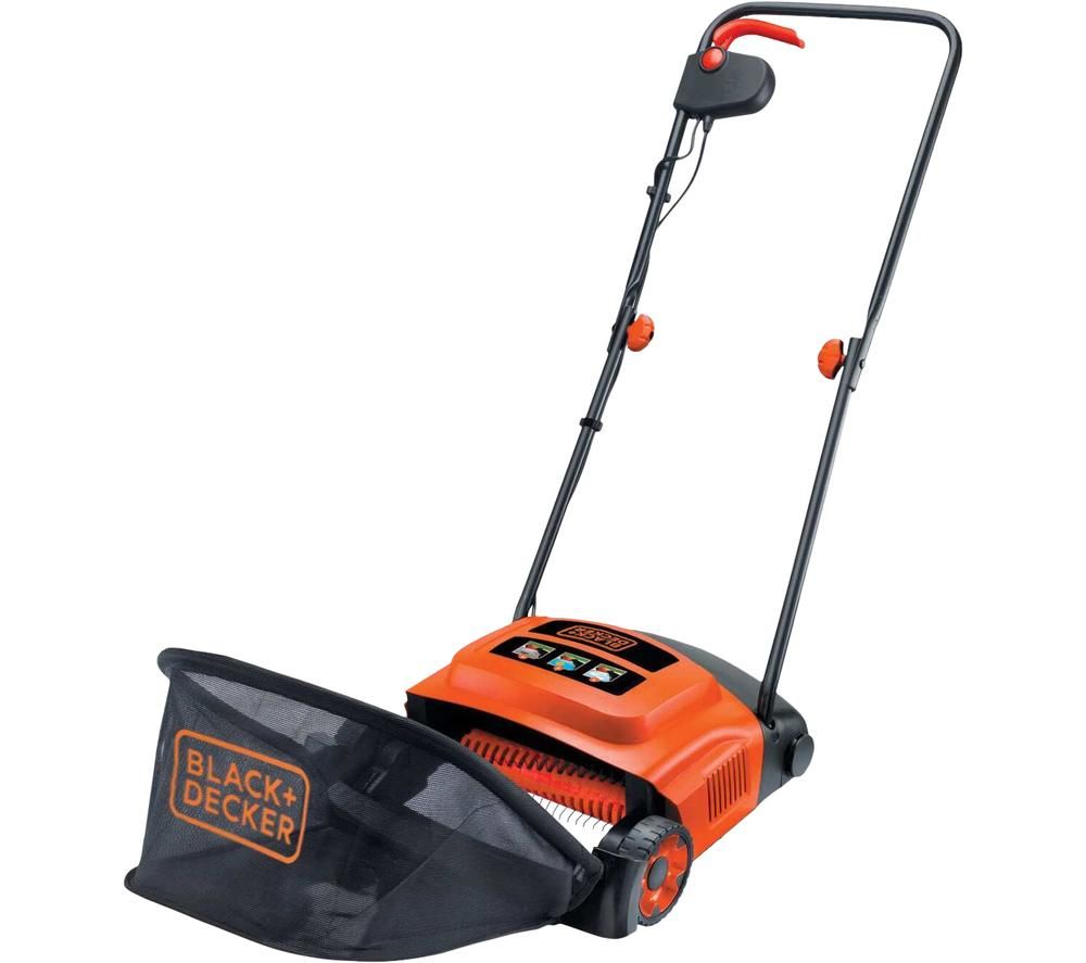 GD300-GB Corded Lawn Raker - Black & Orange