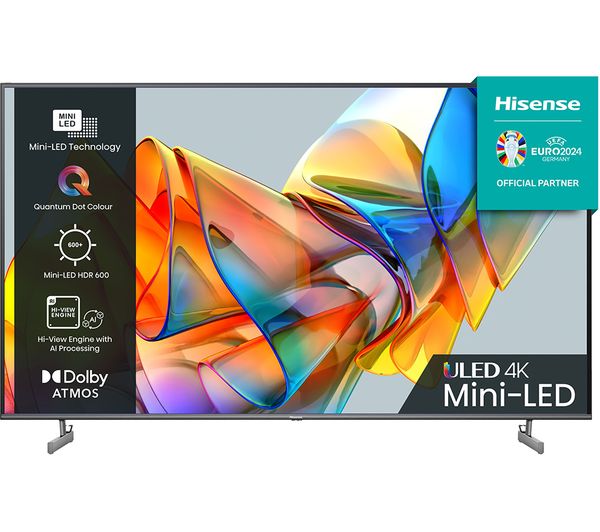 Hisense 65u6kqtuk 65 Smart 4k Ultra Hd Hdr Mini Led Tv With Amazon Alexa