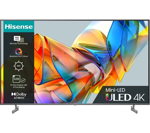 Hisense 65u6kqtuk 65 Smart 4k Ultra Hd Hdr Mini Led Tv With Amazon Alexa