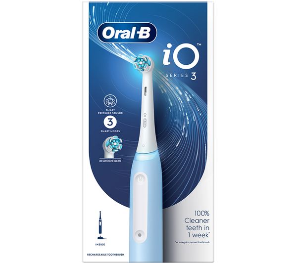 Oral B Io 3 Electric Toothbrush Ice Blue