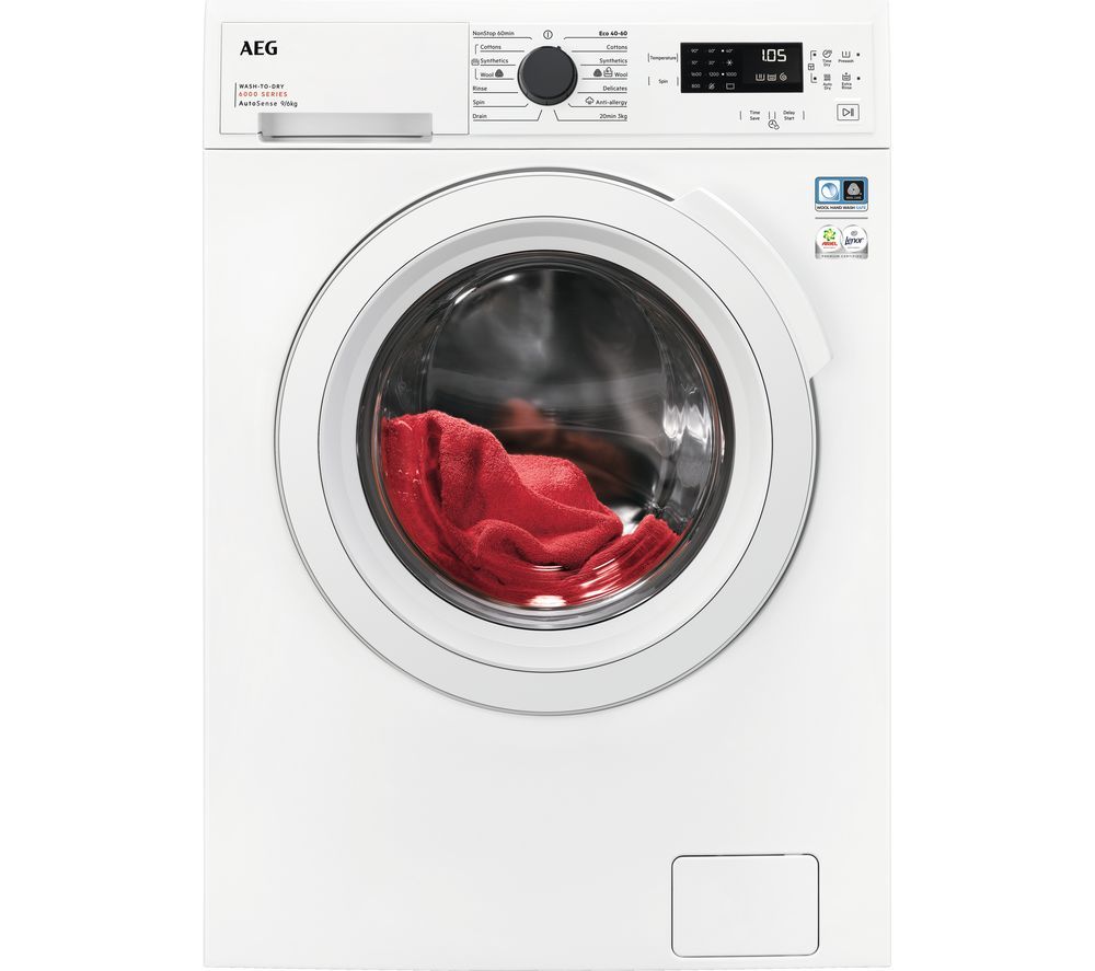 6000 Series LWX60966B 9 kg Washer Dryer - White