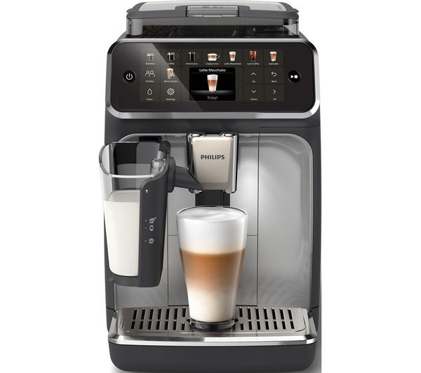 Philips Series 5500 Lattego Ep5546 70 Bean To Cup Coffee Machine Silver And Black