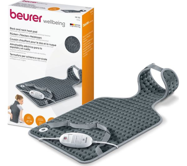 BEURER BEUHK53 Back & Neck Heat Pad - Grey