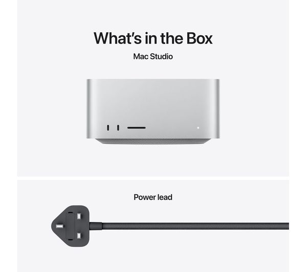 APPLE Mac Studio - M4 Max, 512 GB SSD, Silver - MU963B/A - Currys