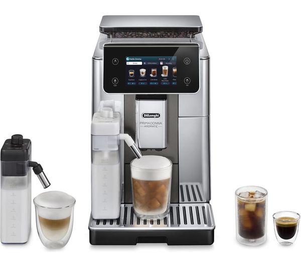 Delonghi Prima Donna Aromatic Ecam63075tsm Smart Bean To Cup Coffee Machine Silver
