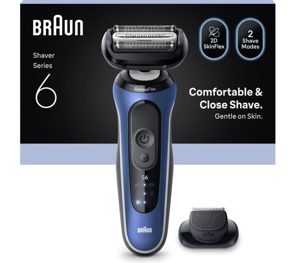 Braun Series 6 62 B1200s Wet Dry Foil Shaver Blue