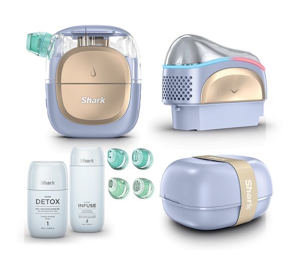 An image of SHARK FacialPro Glow + DePuffi At Home Facial - Spa Purple