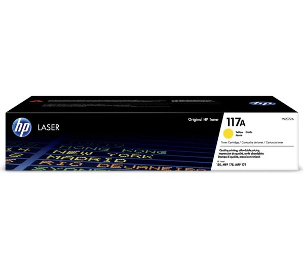 An image of HP 117A Yellow Toner Cartridge