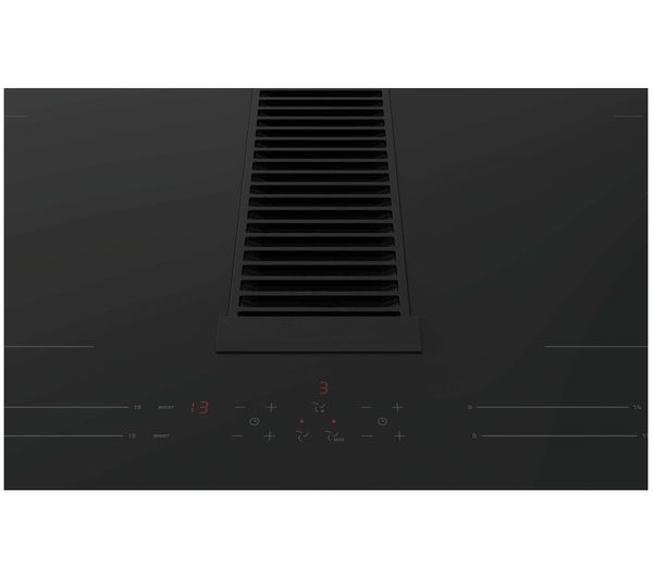 An image of HAIER ID Dual Hob Series 6 HAIH82MTMCF 80 cm Vented Electric Induction Hob - Black