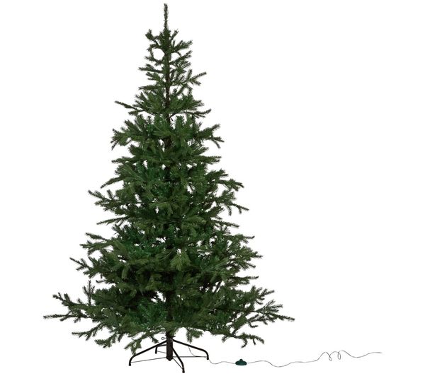 An image of SMART GARDEN Three Kings InLit Christmas Tree with Light - 7 feet, Green