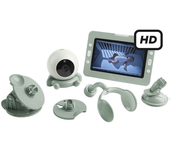 An image of BABYMOOV Yoo Go+ 5" HD Wireless Baby Video Monitor - Green