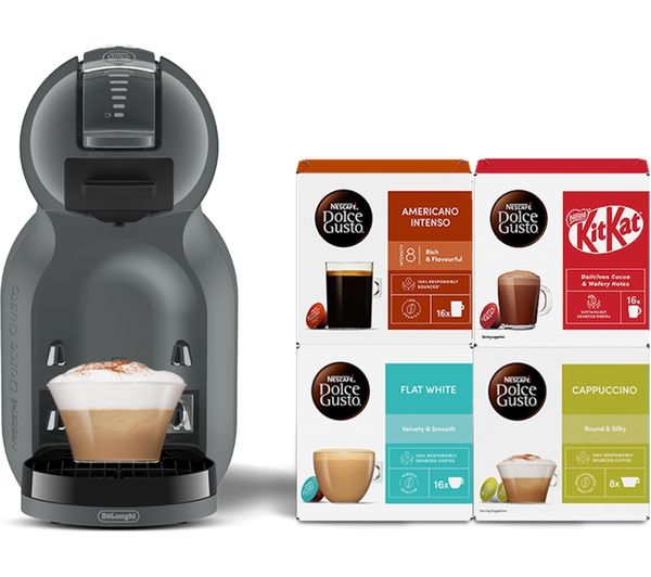 An image of DOLCE GUSTO by De’Longhi Mini Me 2 EDG335.A Pod Coffee Machine Starter Kit - Anthracite