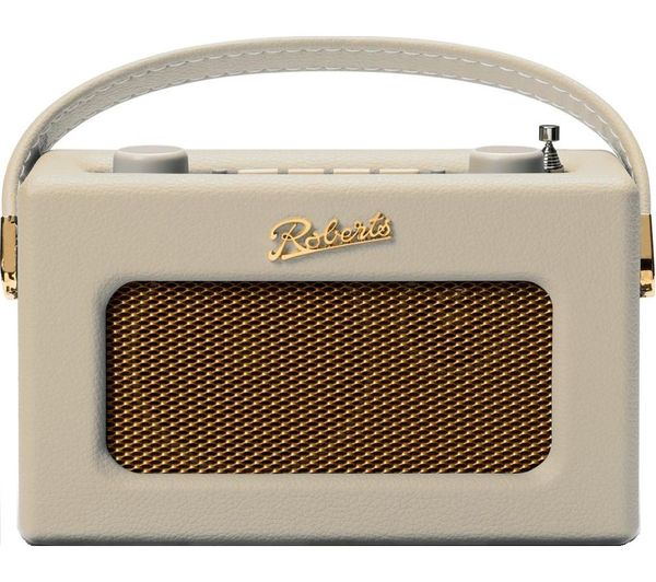 An image of ROBERTS Revival Uno BT Portable DAB+/FM Retro Bluetooth Radio - Pastel Cream