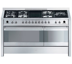 SMEG Opera 150 Dual Fuel Range Cooker - Stainless Steel