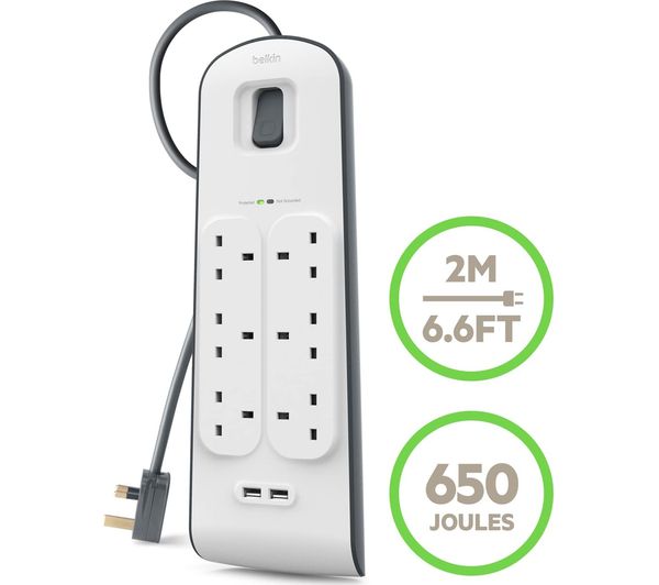 BSV604AF2M - BELKIN BSV604af2M Surge Protected 6-Socket Extension 