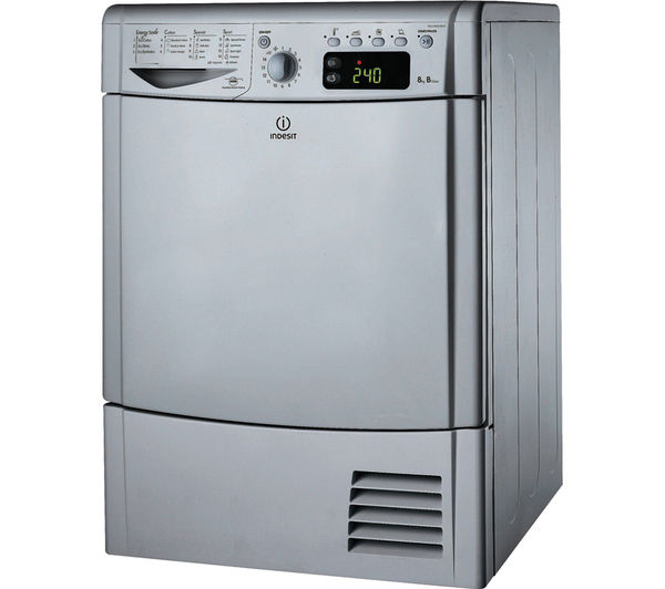 Indesit Tumble Dryer IDCE8450BS Condensor  - Silver, Silver