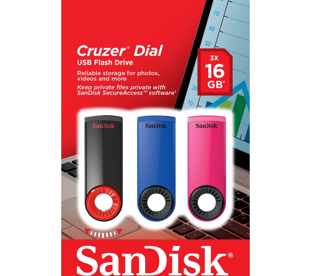 SANDISK Cruzer Dial USB 2.0 Memory Stick