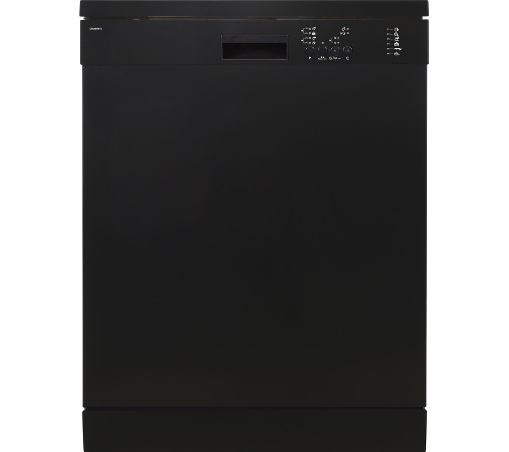 ESSENTIALS CDW60B18 Full-size Dishwasher – Black, Black