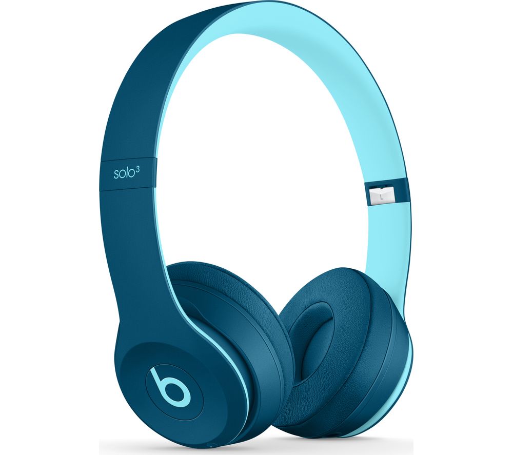 BEATS Solo 3 Wireless Bluetooth Headphones – Pop Blue, Blue