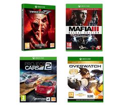 XBOX ONE Overwatch, Mafia III, Project Cars 2 & Tekken 7 Bundle