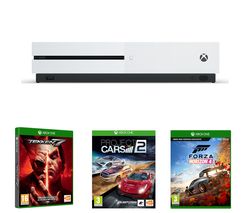 MICROSOFT Xbox One S, Forza Horizon 4, Tekken 7 & Project Cars 2 Bundle